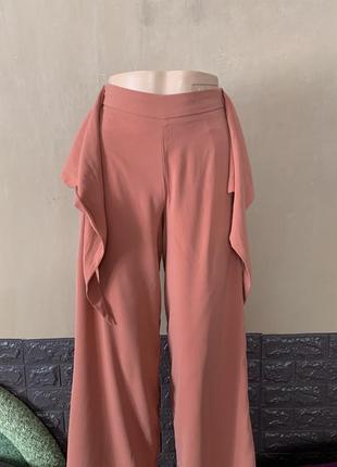 Брюки брюки летние палаццо розового цвета размер s sinsay4 фото