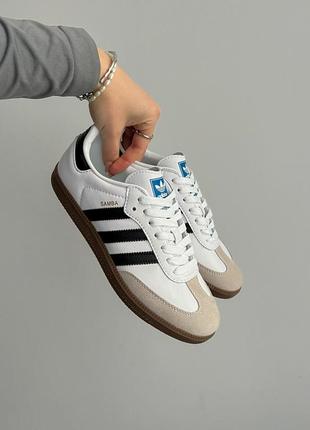 Демисезонные белые кроссовки adidas samba білі чоловічі кросівки adidas samba