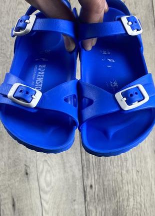 Birkenstock сандали 28 размер детские синие оригинал4 фото