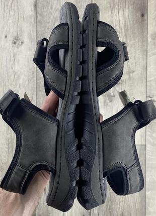 Foot flexx сандали 43 размер новые кожаные серые оригинал