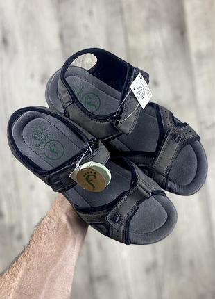 Foot flexx сандали 43 размер новые кожаные серые оригинал