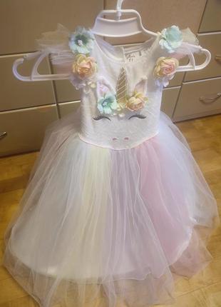 Шикарне платтячко принцеси єдиноріжки2 фото