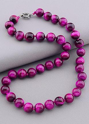 Бусы  кошачий глаз 45 см.