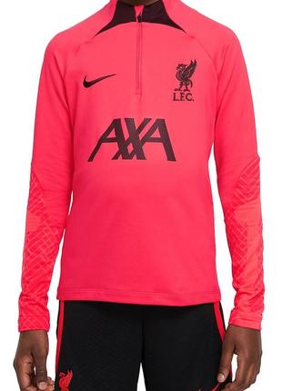 Оригінальна спортивна кофта nike liverpool fc 22/23 dry strike dril top junior unisex xl