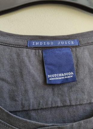 Мужская футболка scotch&soda amsterdam blauw6 фото