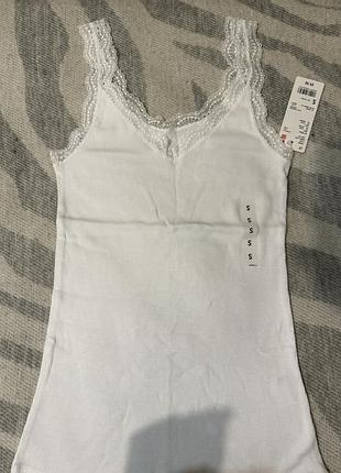 Майка з мереживом uniqlo s