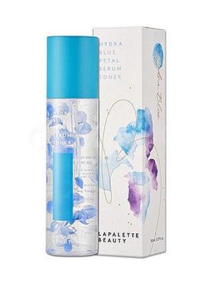 Зволожуюча сироватка-тонер lapalette beauty hydra blue petal serum toner 100ml.5 фото