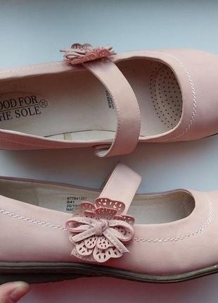 Жіночі туфлі good for the sole uk8 41р., пудрові, широкі стопи