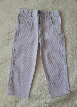 Нарядные светлые брюки некст на 2-3 года1 фото