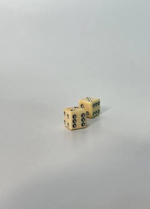 Кубики, кости, зары игральные для настольных игр (бивень мамонта), 10,5 мм, арт.805000