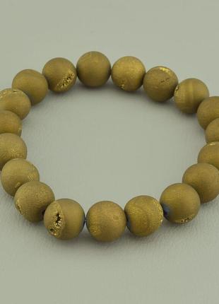 Оригинальный браслет с натуральным   агат 18 см.