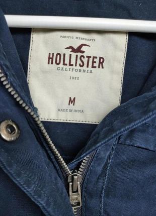 Легка куртка худі з деніму hollister2 фото