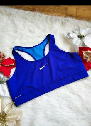 Еластичний спортивний топ без чашок nike dri-fit.1 фото