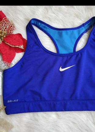 Еластичний спортивний топ без чашок nike dri-fit.2 фото