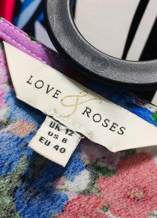 Яркая цветочная блуза от love roses7 фото