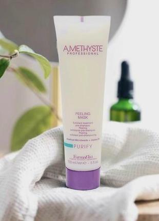 Пілінг для шкіри голови farmavita amethyste purify peeling mask, 150 ml