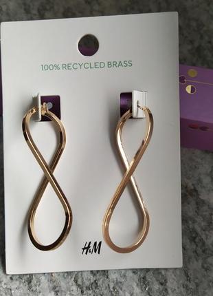 Стильні модні сережки h&m3 фото
