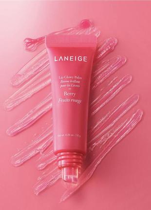 Laneige бальзам для губ lip glowy balm та нічна маска lip sleeping mask7 фото