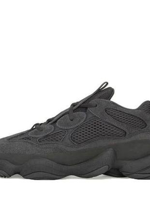 Мужские | женские кроссовки адидас изи - adidas yeezy 500 utility black2 фото