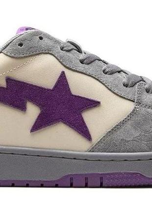 Чоловічі кросівки бейп - bape sk8 sta purple1 фото