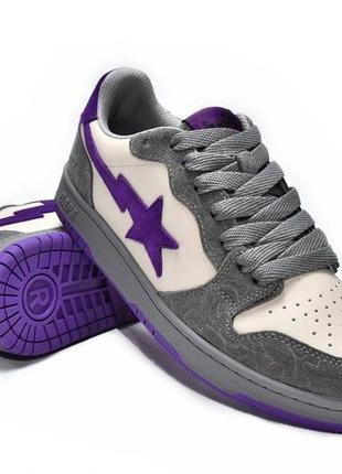 Чоловічі кросівки бейп - bape sk8 sta purple4 фото