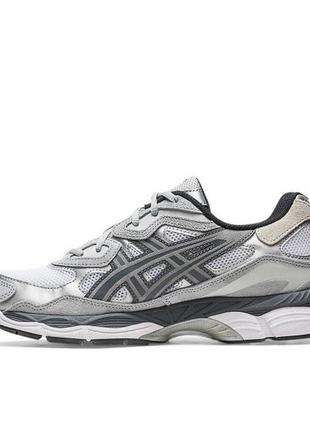 Мужские кроссовки asics gel nyc white steel grey, кроссовки мужские, асикс2 фото