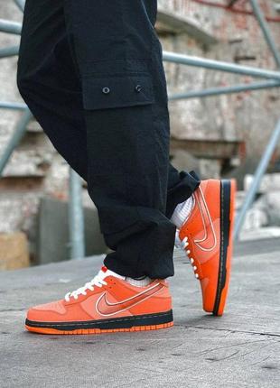 Кроссовки nike sb dunk low orange lobster, мужские кроссовки, найк данк лобстер10 фото