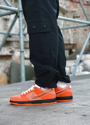 Кроссовки nike sb dunk low orange lobster, мужские кроссовки, найк данк лобстер9 фото