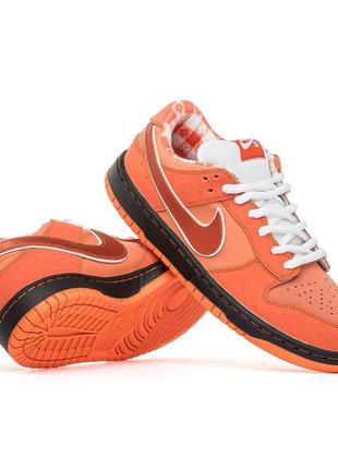 Кроссовки nike sb dunk low orange lobster, мужские кроссовки, найк данк лобстер3 фото