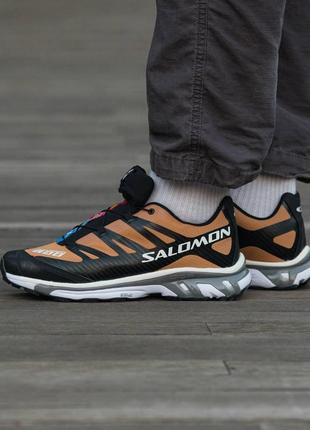 Кроссовки salomon xt-4 advanced brown black, мужские кроссовки, саломон4 фото