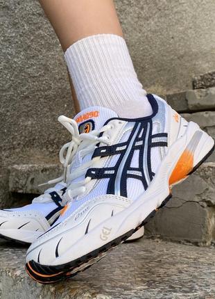 Кроссовки asics gel 1090 mid white midnight, женские кроссовки, мужские кроссовки, асикс4 фото