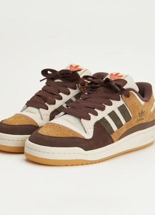 Мужские кроссовки адидас форум, кросовки adidas forum 84 low cl alumin branch brown