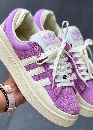 Кроссовки adidas campus bad bunny purple, женские кроссовки, адидас кампус