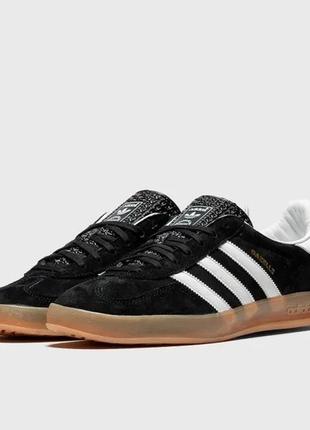 Кроссовки adidas gazelle indoor black, кроссовки мужские, адидас