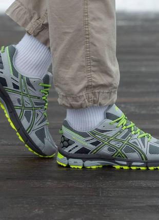 Кросівки asics gel-kahana 8 grey green, чоловічі кросівки, асікс7 фото