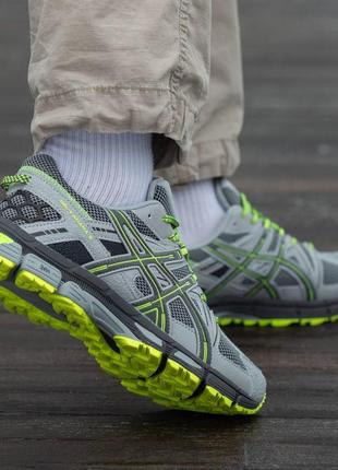 Кросівки asics gel-kahana 8 grey green, чоловічі кросівки, асікс8 фото