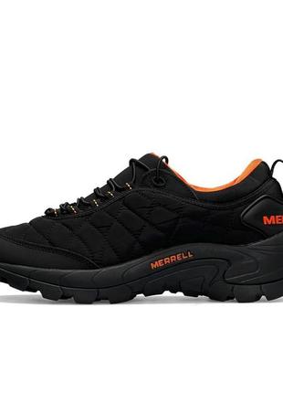 Термо водостойкие кроссовки merrell ice cap black orange, мужские кроссовки, мерелл