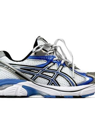 Кроссовки asics gt 2160 white silver blue, мужские кроссовки, асикс