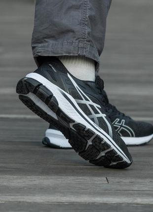 Кроссовки asics flytefoam black white, мужские кроссовки, асикс8 фото