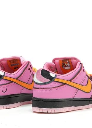 Кроссовки nike sb dunk x powerpuff girls, женские кроссовки, найк данк7 фото