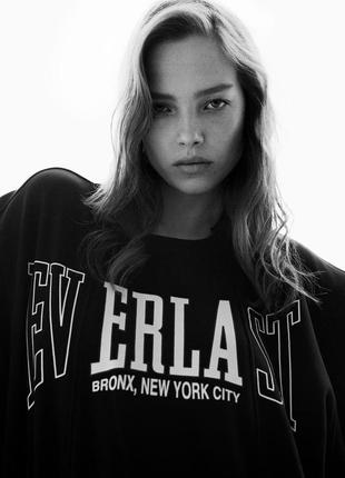 Плюшевий світшот everlast® x zara зара худі кофта1 фото