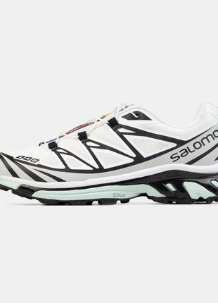 Кроссовки salomon xt-6 white black, женские кроссовки, мужские кроссовки, саломон