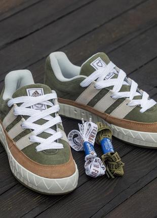 Кроссовки adidas adimatic x neighborhood khaki, женские кроссовки, мужские кроссовки, адидас