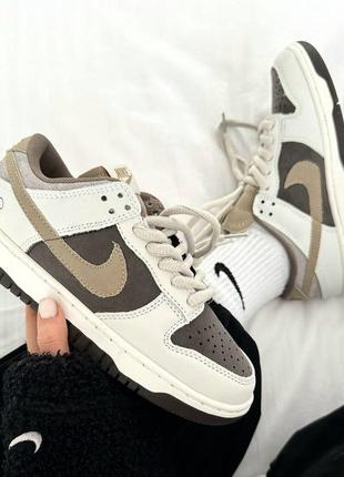 Кроссовки nike sb dunk teddy bear brown, женские кроссовки, найк данк2 фото