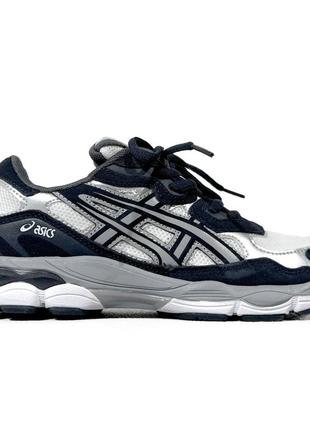 Кросівки asics gel nyc white blue, кросівки чоловічі, асікс