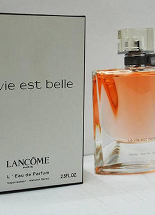 Тестер жіночої парфумерної води lancome la vie est belle (ланком ля ві е бель) 75 мл