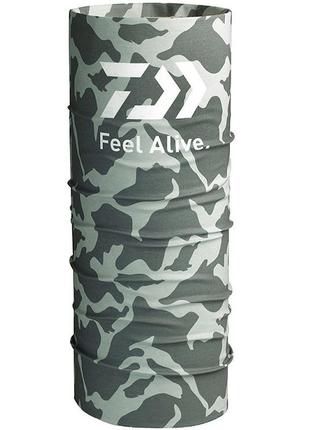 Бафф daiwa neckgaiter gray camo