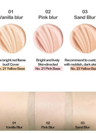 Корейский тональный крем кушон холика holika holi pop blur lasting cushion с spf50 корейская косметика4 фото