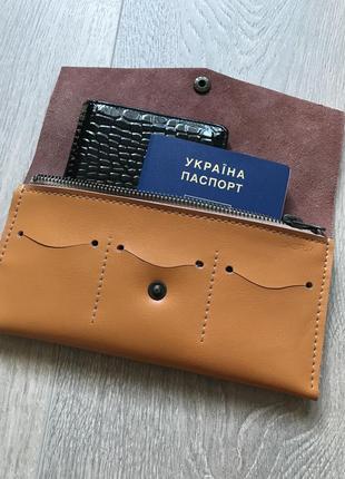 Shuflia, кошелёк/портмоне  ручной работы с высококачественной кожи