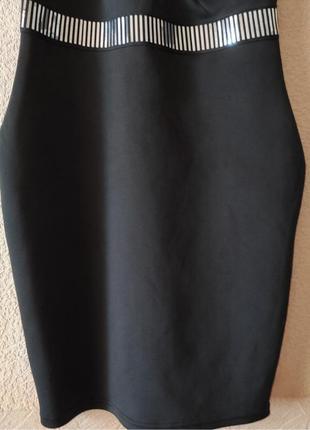 Чёрное платье amisu женское обтягивающие на молнии5 фото